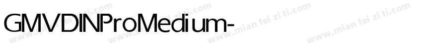 GMVDINPro Medium字体转换